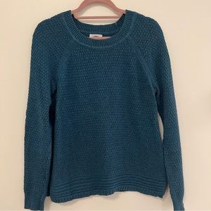 teal knit sweater